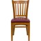 Emma and Oliver Vertical Slat Back Wooden Restaurant Dining Chair
